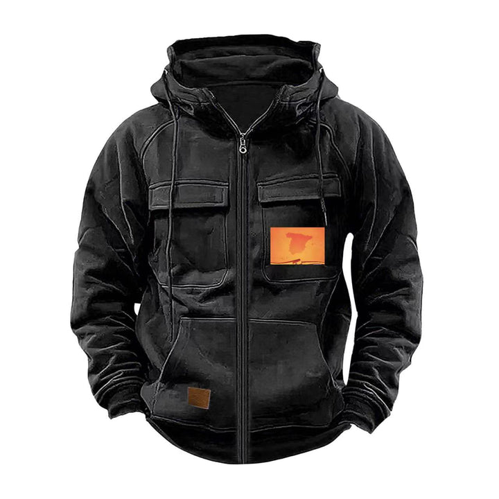 Men's multifunctional hoodie with practical pockets Lisslune