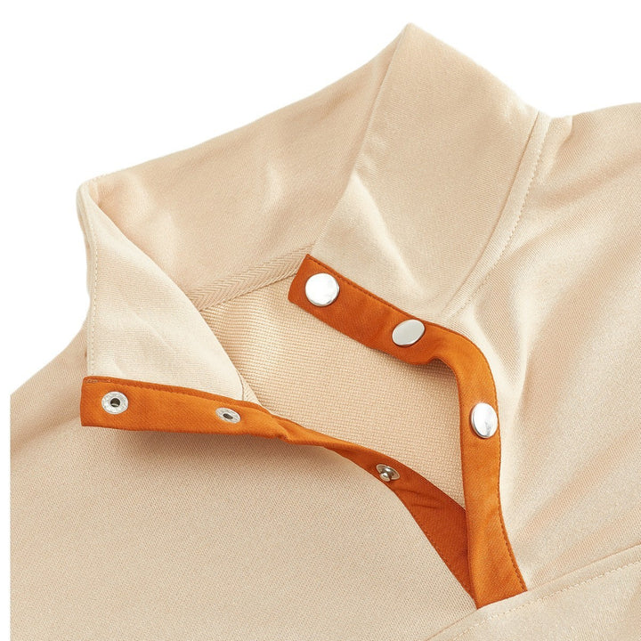 Men's Stylish Pullover with Half Zipper and Practical Chest Pocket Lisslune