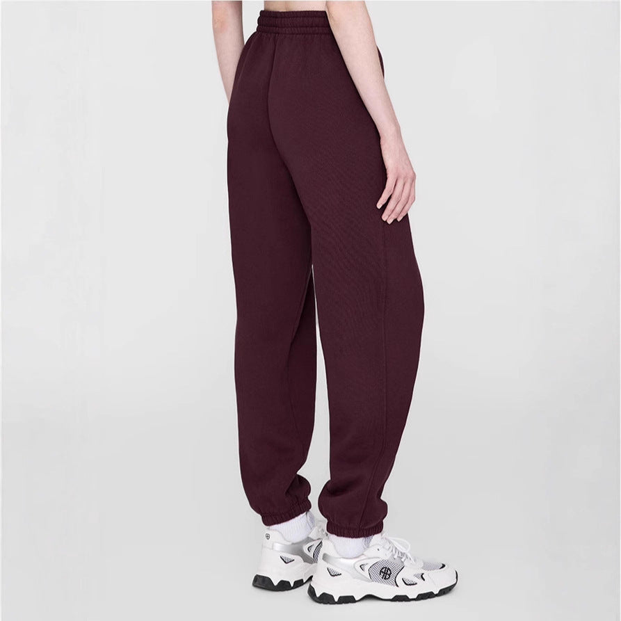 Women’s casual leisure pants with elastic waistband and cuffs Lisslune