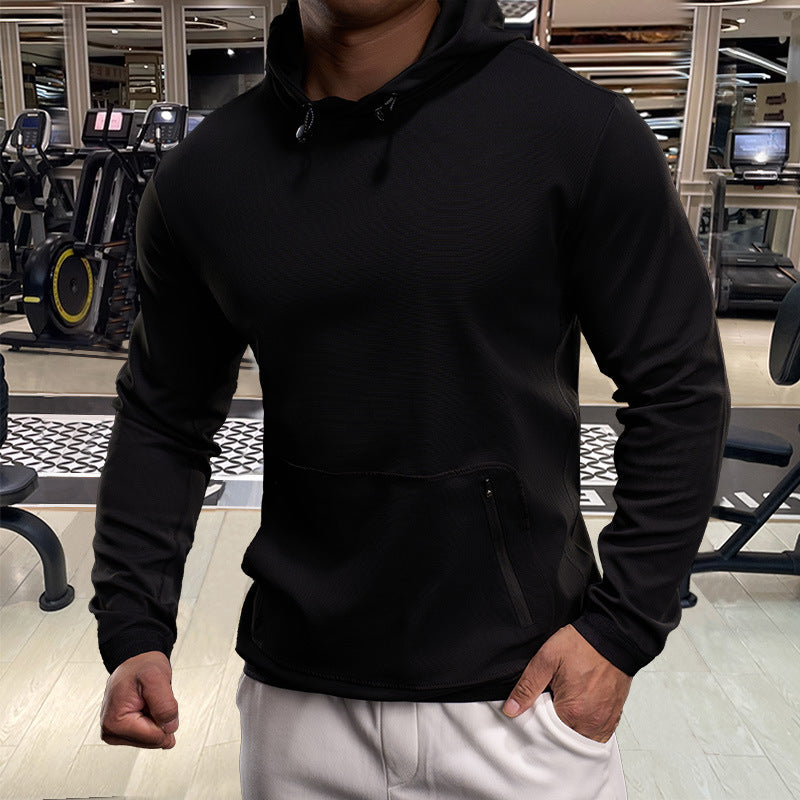 Men's functional hoodie with breathable properties and practical zippered pockets Lisslune