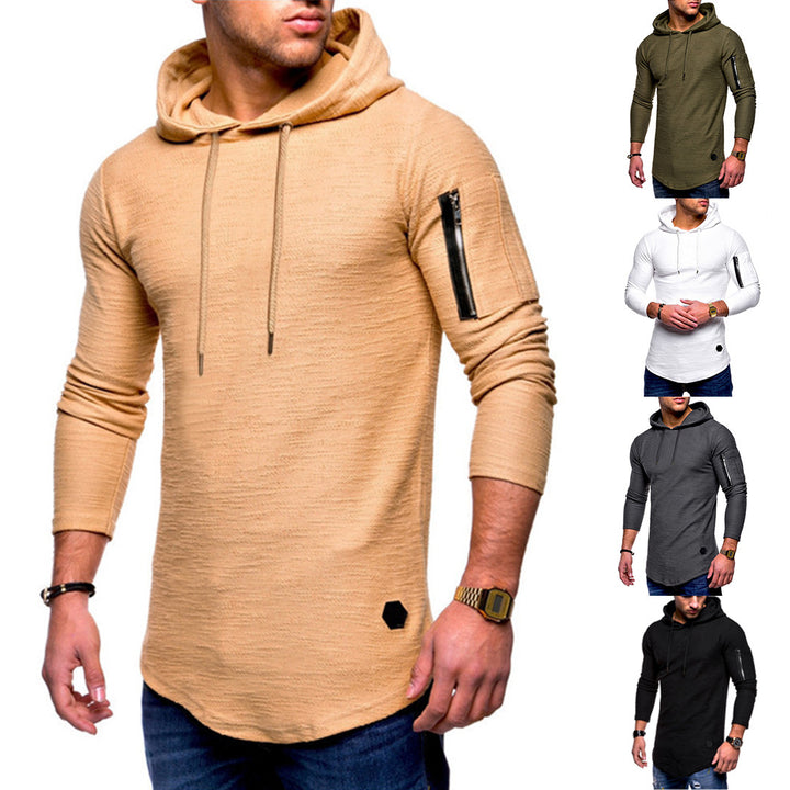 Men's hoodie with modern zipper Lisslune
