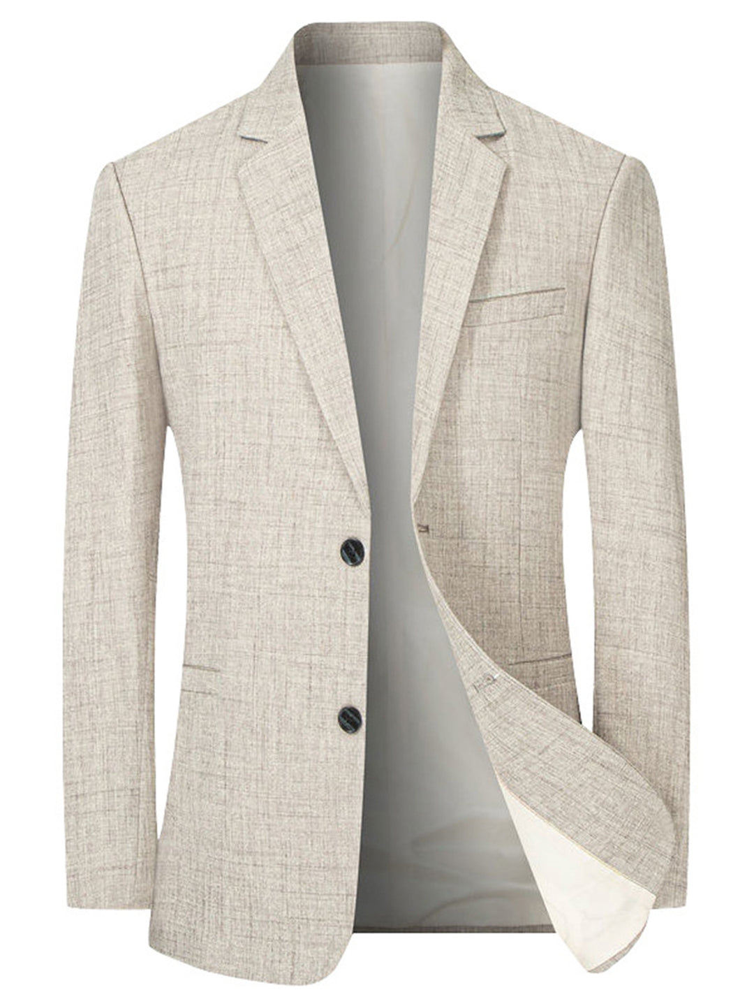 Men's elegant casual blazer with textured surface Lisslune