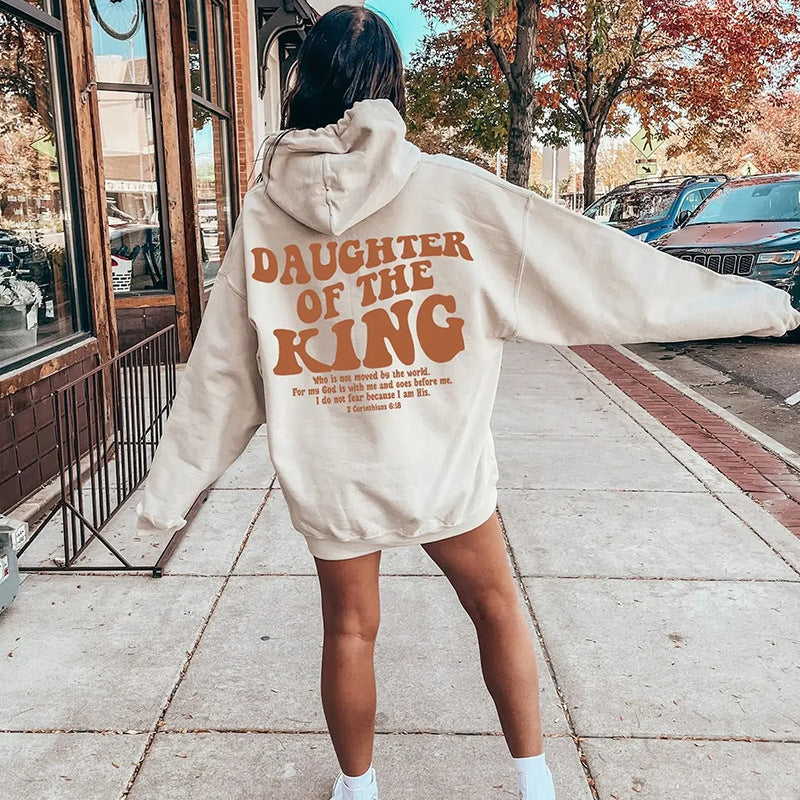 Women's hoodie with motivational lettering Lisslune
