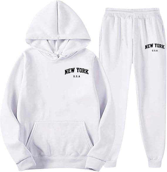 Women's Hooded Sweat Suit with high-quality material and modern lettering Lisslune