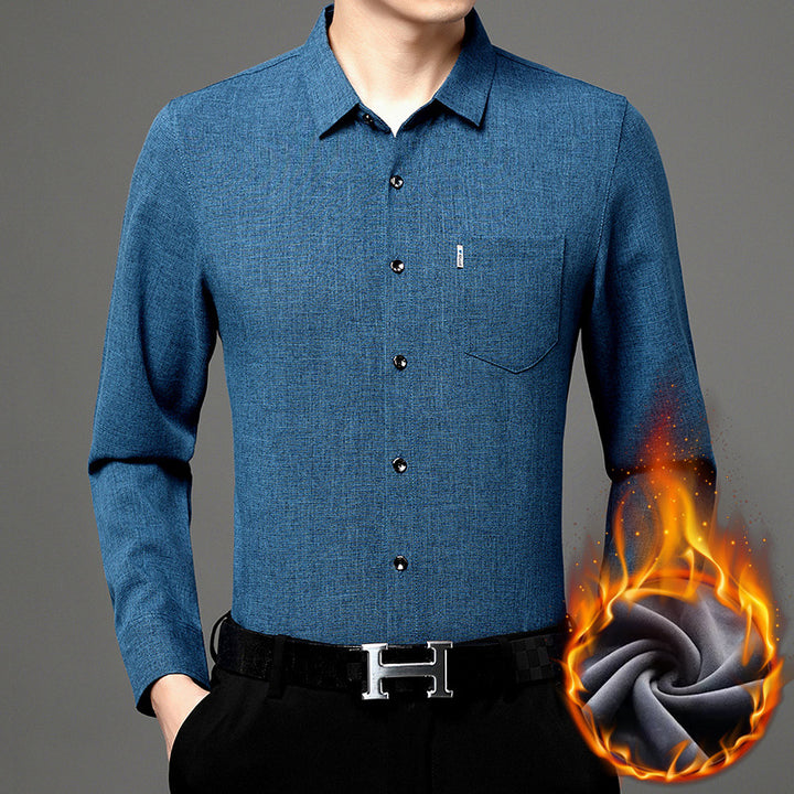Men's modern long-sleeve shirt with innovative structure Lisslune