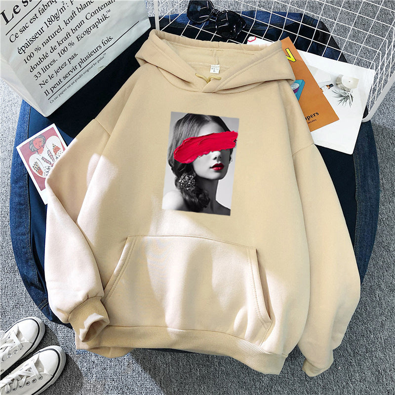 Women's hoodie with creative art design Lisslune