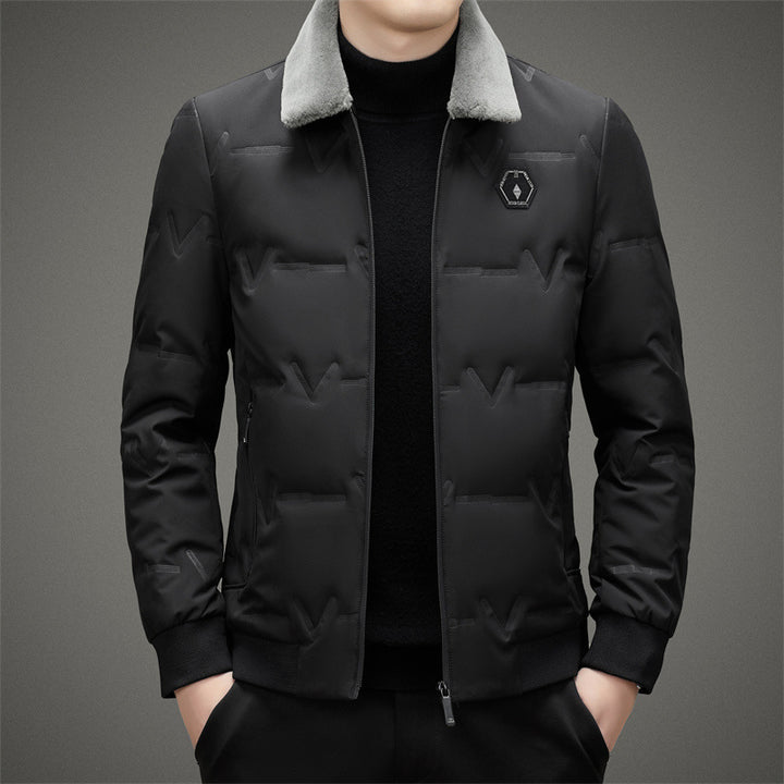 Men's Stylish and Functional Quilted Jacket with Soft Collar Lisslune