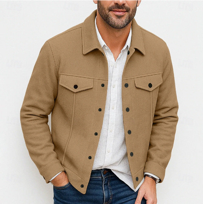 Men's stylish utility jacket with padded pockets Lisslune