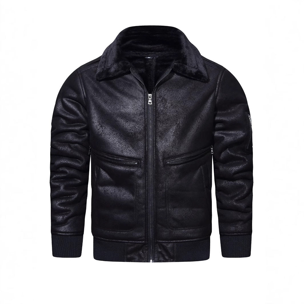 Men's Elegant Leather Jacket with Soft Lining Lisslune