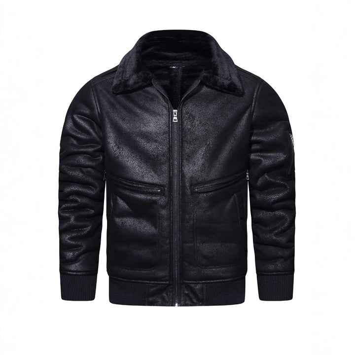Men's Elegant Leather Jacket with Soft Lining Lisslune