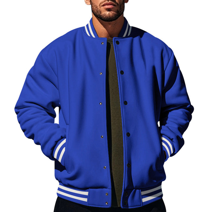 Men's sporty college jacket with contrast details Lisslune