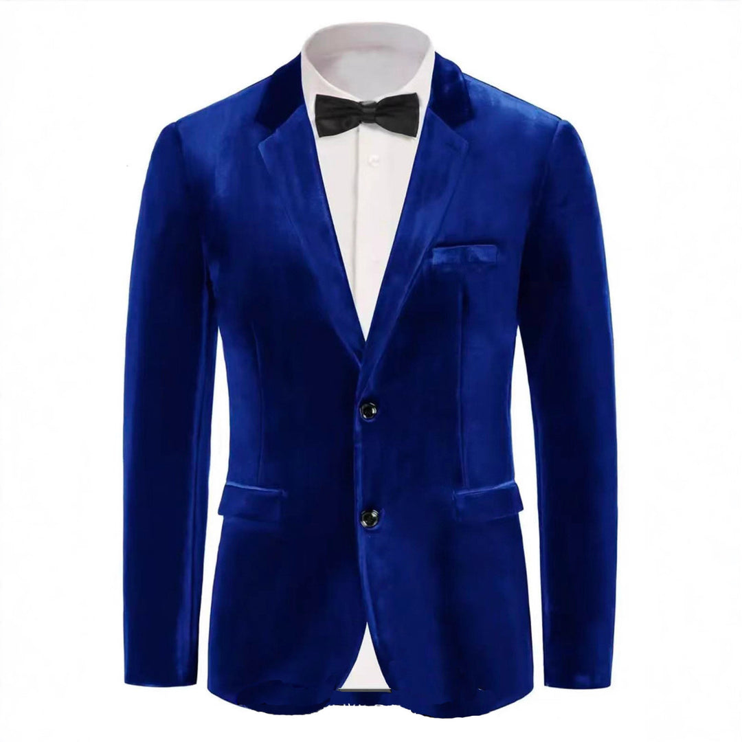 Men's noble velvet blazer with finesse Lisslune