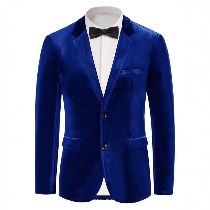 Men's noble velvet blazer with finesse Lisslune