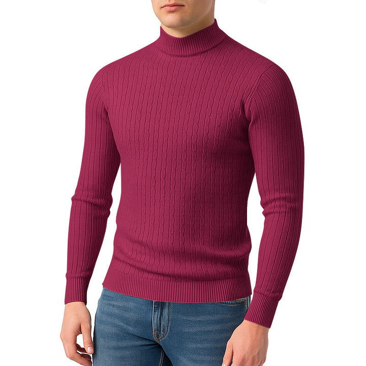 Men's turtleneck sweater made of high-quality knit Lisslune