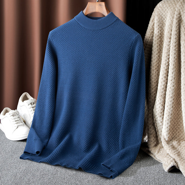 Men's Sweater with High-Quality Textured Surface Lisslune