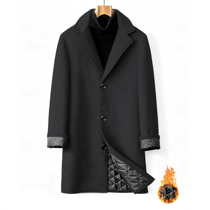 Men's elegant, tailored business double-breasted coat Lisslune