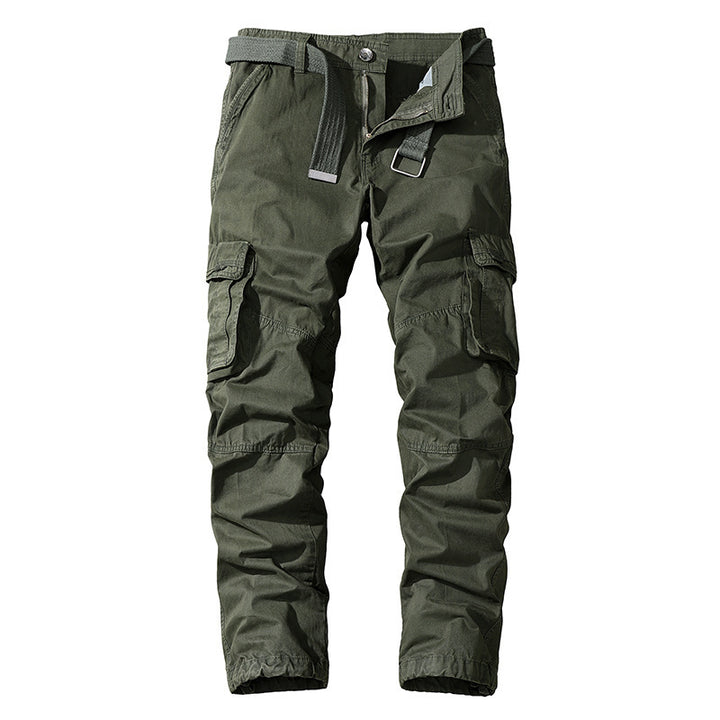 Men's multifunctional cargo pants with elastic waistband and practical side pockets Lisslune
