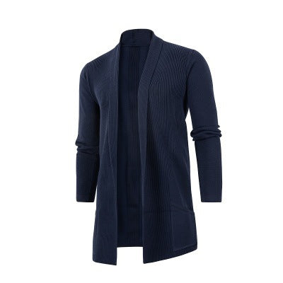 Men's cardigan with open cut and practical pockets Lisslune