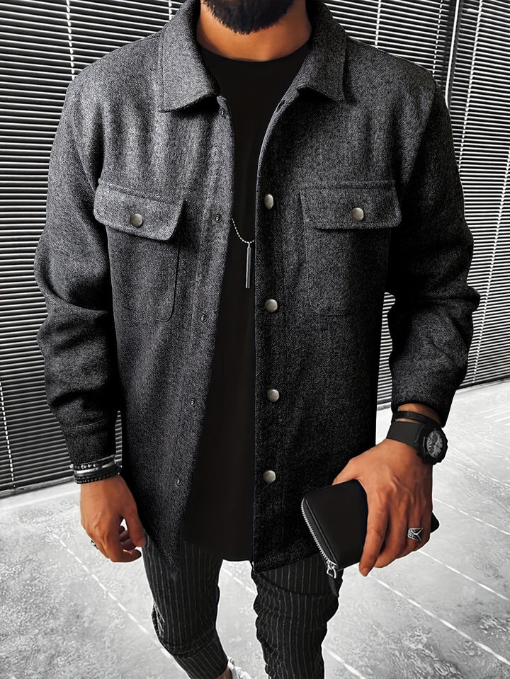 Men's Versatile Shirt Jacket Made Of Soft Material Lisslune