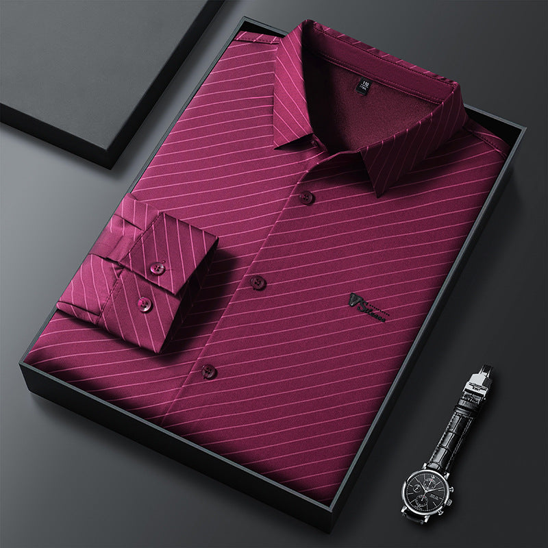 Men's striped business shirt Lisslune