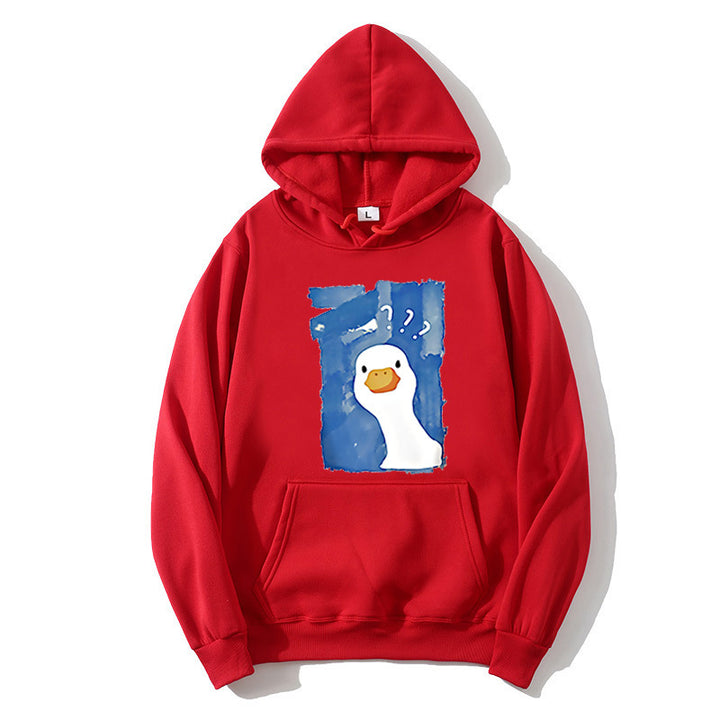 Women's Hoodie with Playful Duck Motif Lisslune 1772613013