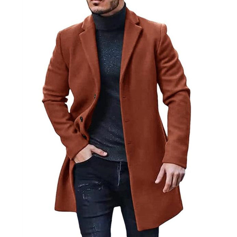 Men's classic wool coat Lisslune