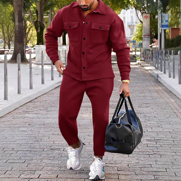 Men's casual leisure jacket with practical pockets and comfortable waistband Lisslune