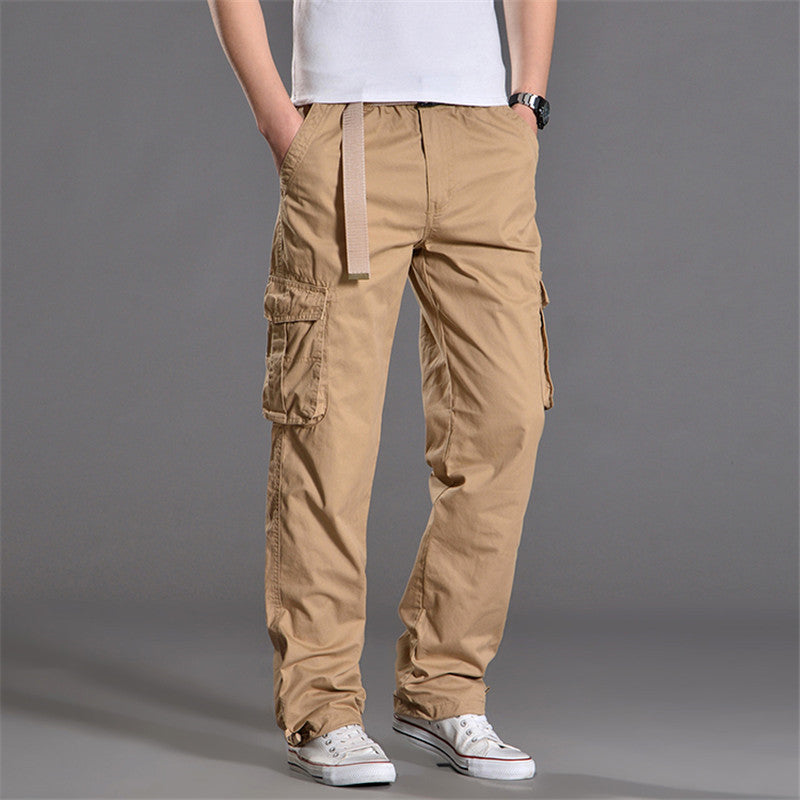 Men's cargo pants with practical pockets and elastic waistband Lisslune