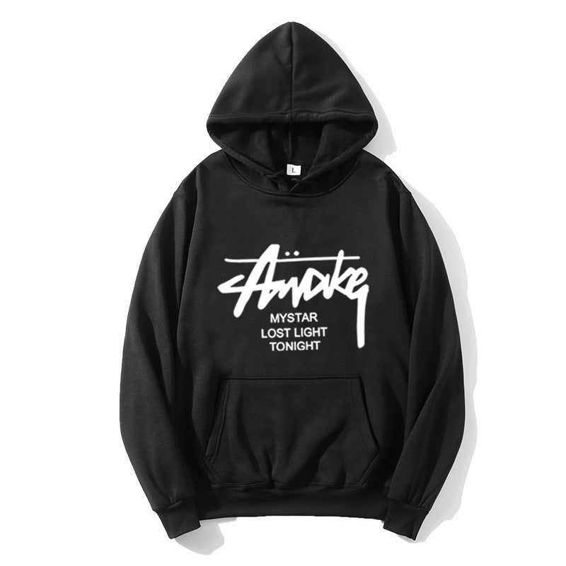 Ladies hoodie with modern lettering Lisslune