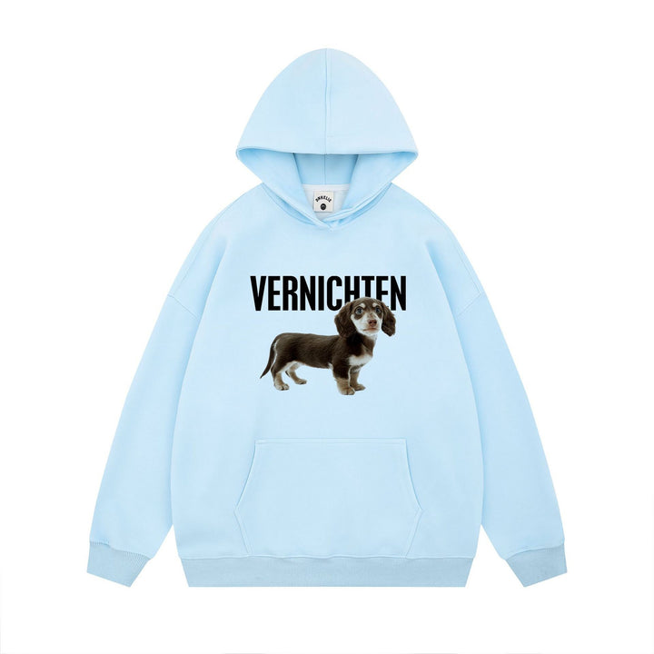 Women's hoodie with artistic dog motif and statement print Lisslune