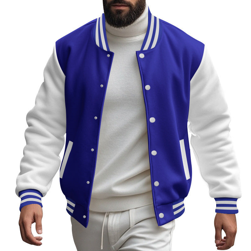 Men's casual bomber jacket with contrasting sleeves and classic cut Lisslune