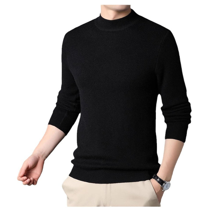 Men's fine-knit sweater with turtleneck and soft materials Lisslune