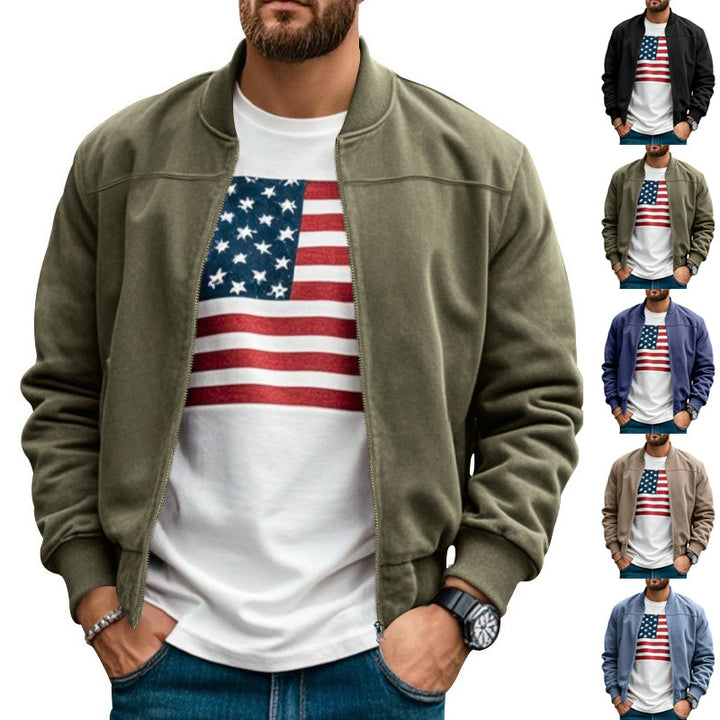 Men's bomber jacket with modern cut and practical pockets Lisslune