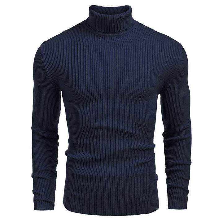 Men's turtleneck sweater made of fine rib knit Lisslune