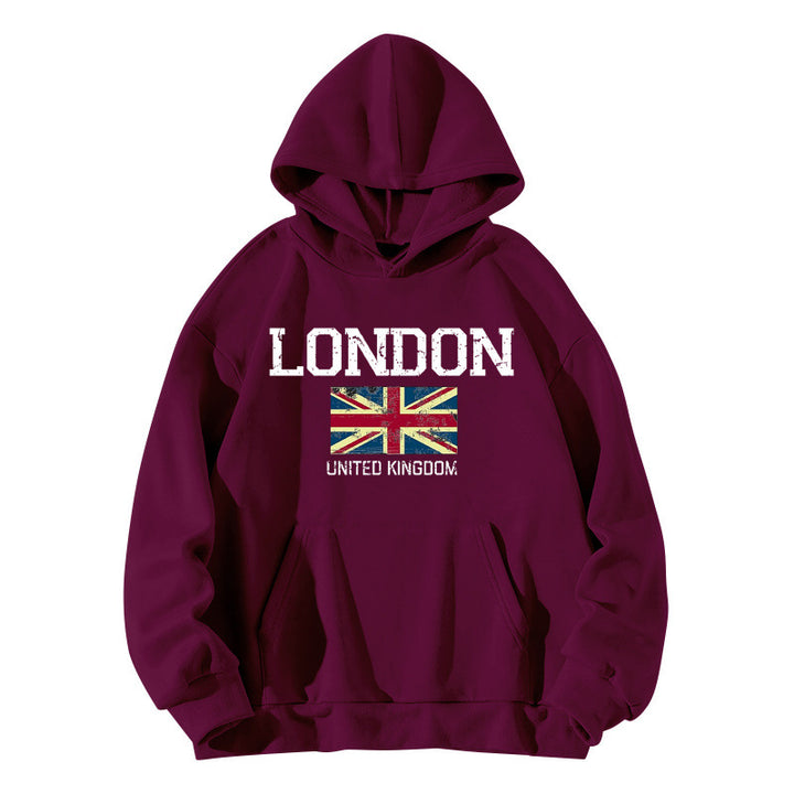 Women's hoodie in urban London style with kangaroo pocket and comfortable fit Lisslune