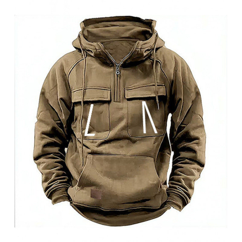 Men's leisure hoodie with pockets and modern fit Lisslune