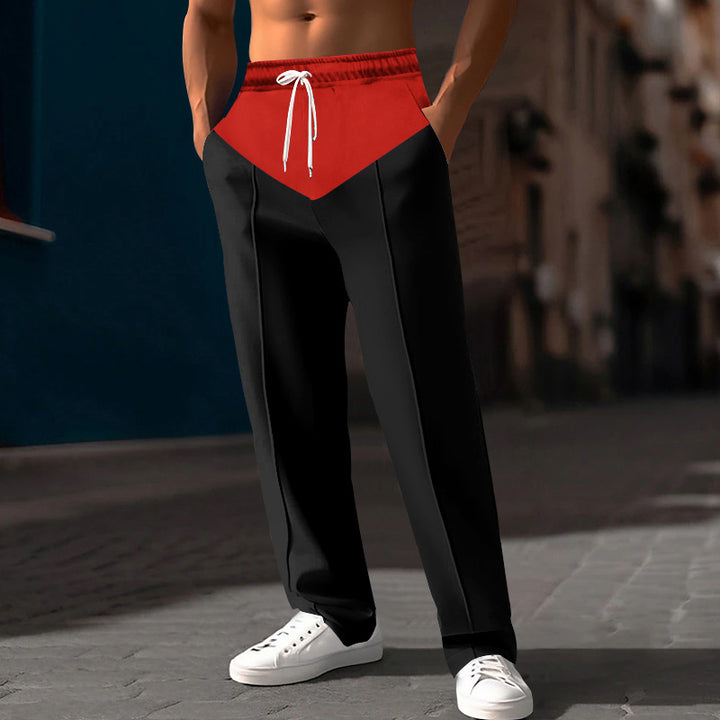 Men's stylish sweatpants with innovative cut and side pockets Lisslune