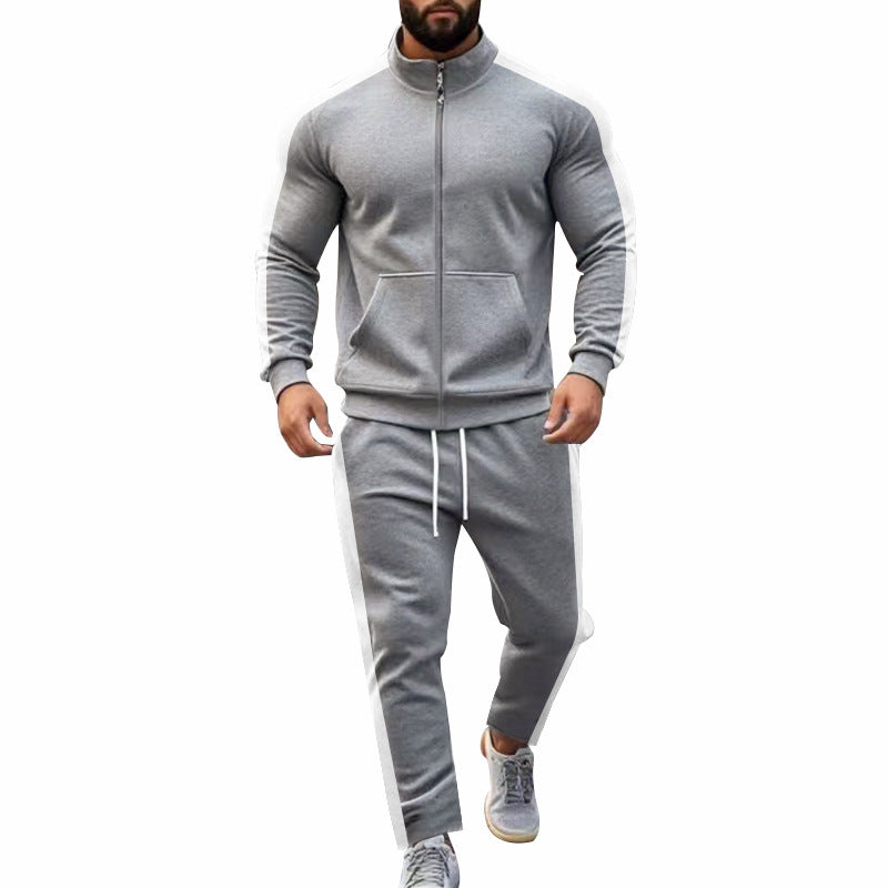 Men's sporty hoodie jacket and jogging pants set Lisslune