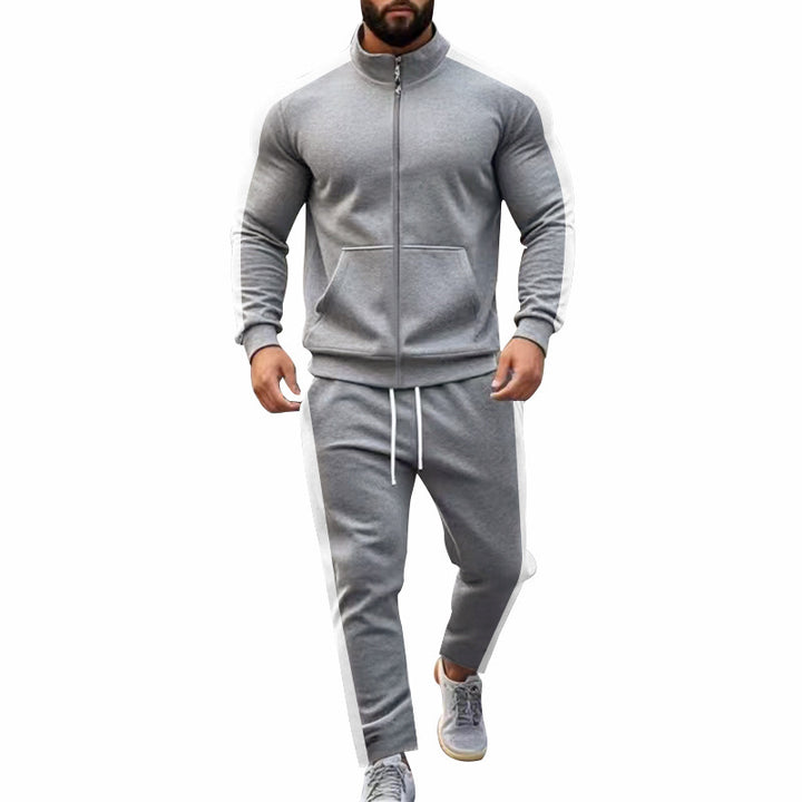 Men's sporty hoodie jacket and jogging pants set Lisslune