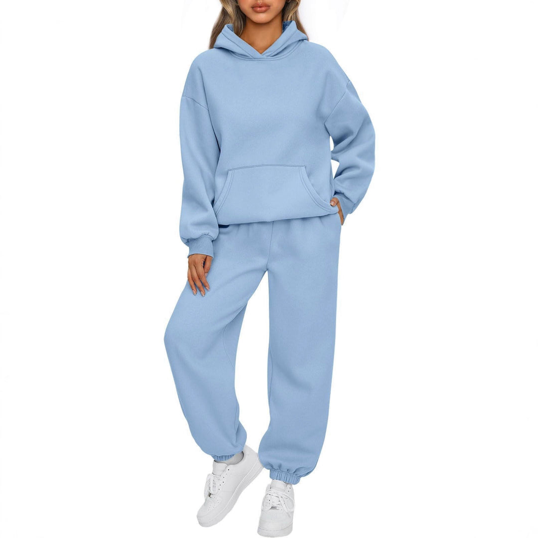 Ladies casual hoodie and jogger set with high wearing comfort Lisslune