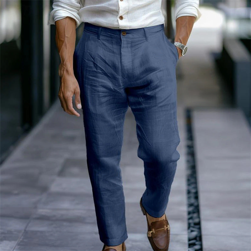 Men's elegant chino pants with a slim fit Lisslune