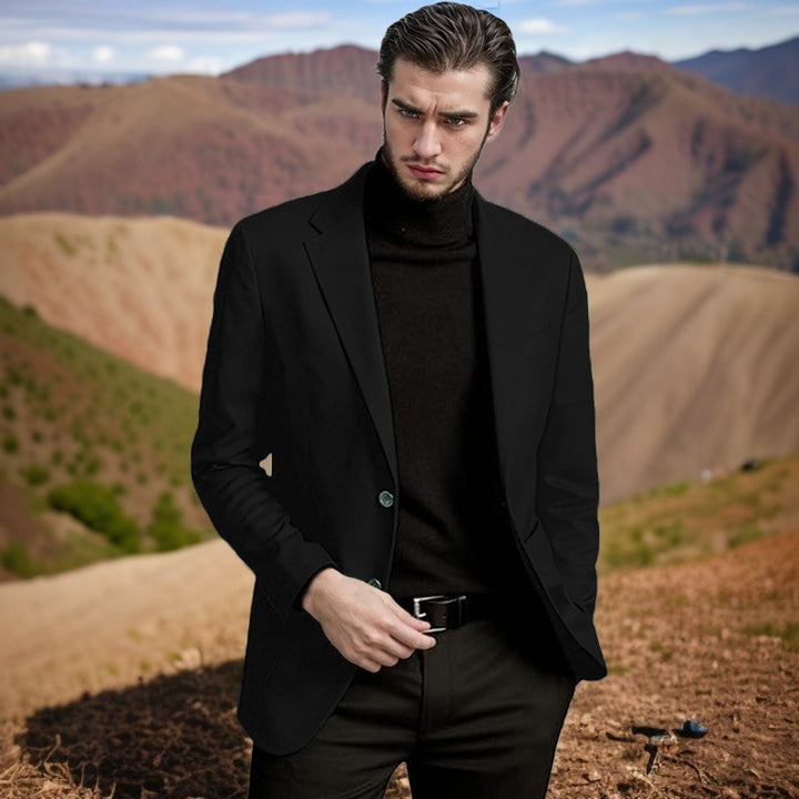 Men's elegant blazer with classic cut and modern accents Lisslune