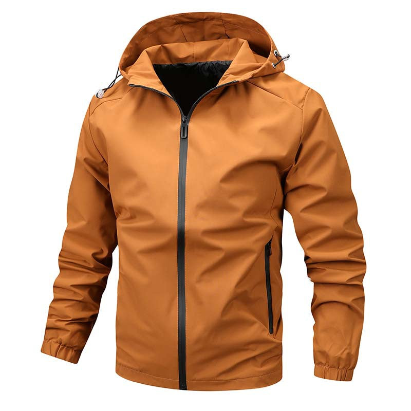 Men's Water-Repellent Transitional Jacket with Adjustable Hood Lisslune