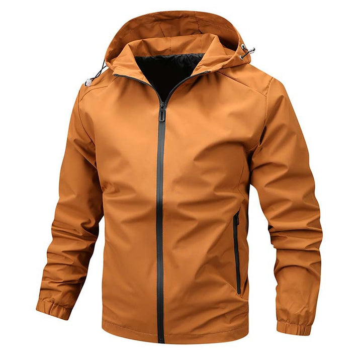 Men's Water-Repellent Transitional Jacket with Adjustable Hood Lisslune