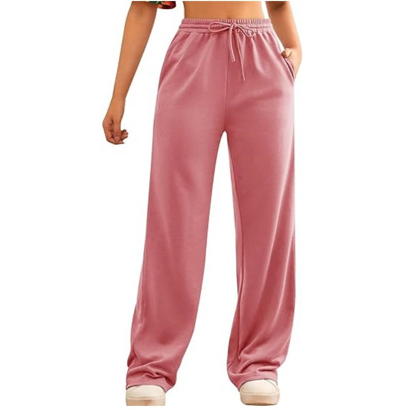 Women's loose-fitting leisure pants made of comfortable sweat material Lisslune