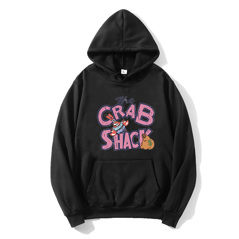 Women hoodie with creative crab motif Lisslune