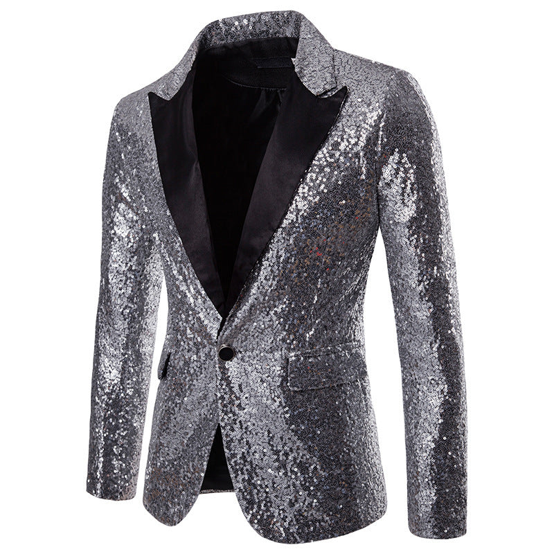 Men's Glittering Party Blazer with Elegant Cut Lisslune