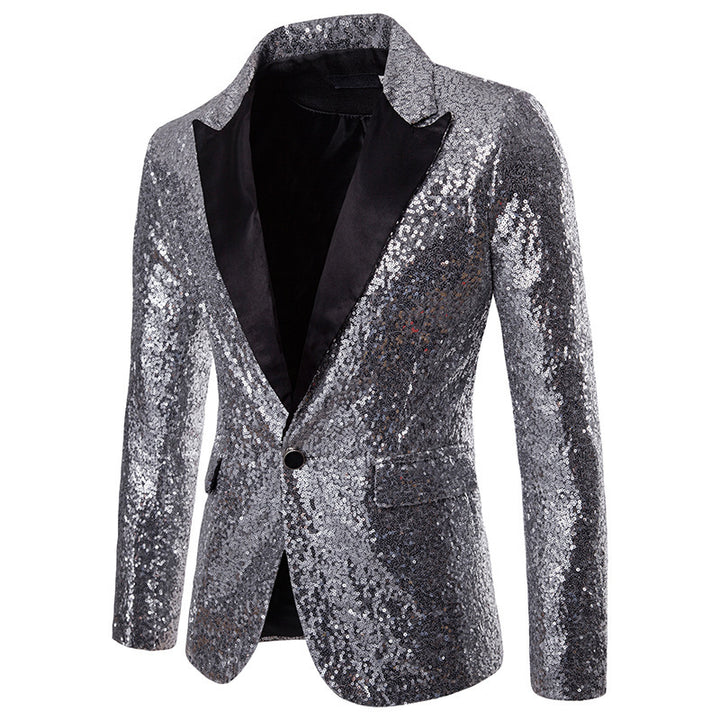 Men's Glittering Party Blazer with Elegant Cut Lisslune