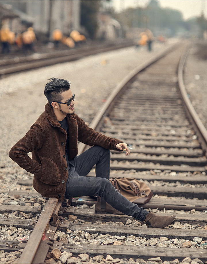 Men's lined Thomaskapelle jacket with stylish button closure and casual design Lisslune