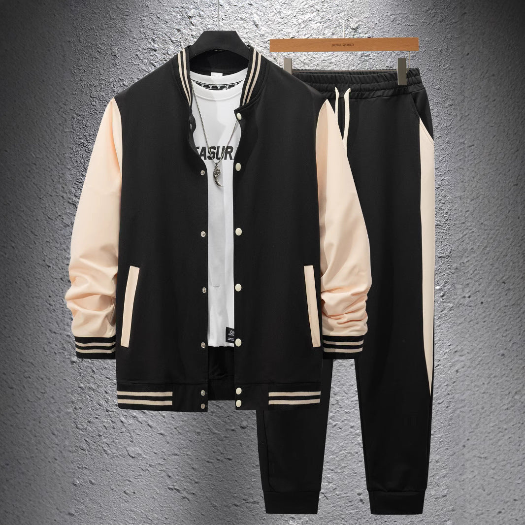 Men's sporty tracksuit set with striped details Lisslune